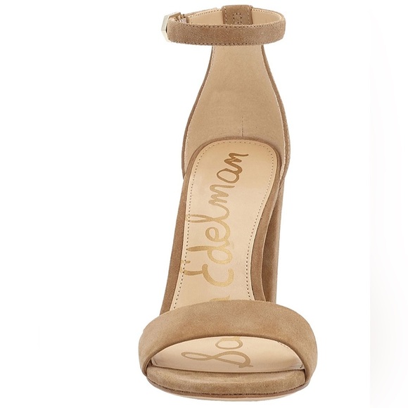 Sam Edelman Nude suede leather ankle strap heel - Picture 2 of 7